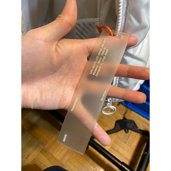 Off-White Puffer Anorak Jacket size L - Picture 5 of 7